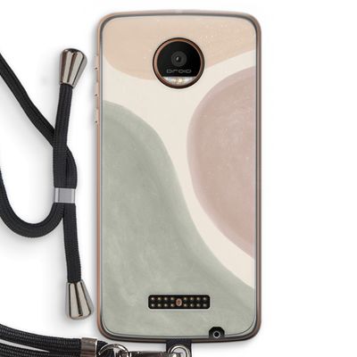 Geo #6: Motorola Moto Z Force Transparant Hoesje met koord