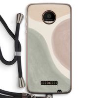 Geo #6: Motorola Moto Z Force Transparant Hoesje met koord