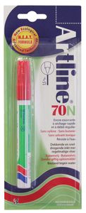 Permanent marker Artline 70N rood, op blister