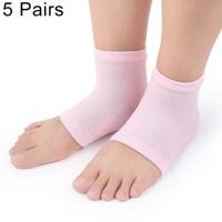 5 paren Polyester-katoen Gel anti-voet hiel droog kraken hydraterende sokken bescherming mouw willekeurige kleur levering