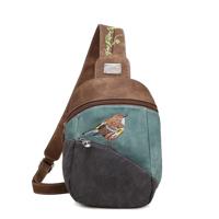 Hi-di-hi Slingbag Rugzak Tjirp Donker Bruin/Aqua/Donker Grijs - PRE ORDER: LEVERBAAR VANAF SEPTEMBER 2025