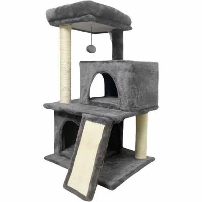 Krabpaal voor Katten FLOPI Dark Grijs Pluche Hout (1 Stuks)
