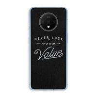 Never lose your value: OnePlus 7T Transparant Hoesje