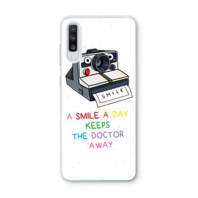 Smile: Samsung Galaxy A70 Transparant Hoesje