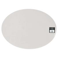 Mesapiu Placemat Lederlook Light Grey Ovaal 45x33 Cm