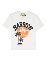 Barrow kids graphic-print cotton T-shirt - Blanc - thumbnail