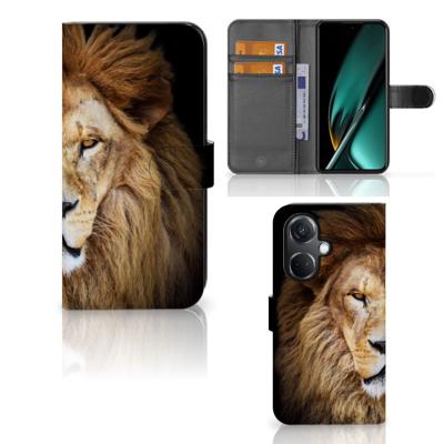 OnePlus Nord CE 3 | Telefoonhoesje | Met pasjeshouder | Leeuw