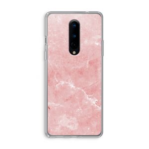 Roze marmer: OnePlus 8 Transparant Hoesje