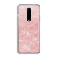 Roze marmer: OnePlus 8 Transparant Hoesje Roze marmer: OnePlus 8 Transparant Hoesje