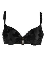 TOM FORD soutien-gorge fleuri à armatures - Noir