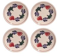 Boerenbont Petit Four Bordjes 11 cm set van 4 stuks