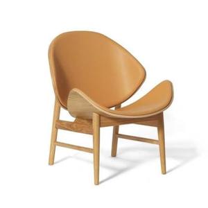 Warm Nordic The Orange fauteuil gestoffeerd Soavé Nature, eiken