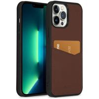 Accezz Premium Leather Card Slot Backcover iPhone 13 Pro Max Telefoonhoesje Bruin