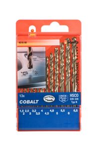 KWB KOBALT HSS-CO-spiraalborenset | 13-delig - 421600 421600