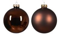 Kerstbal glas d10 cm esprss ass 4st kerst Decoris - Decoris