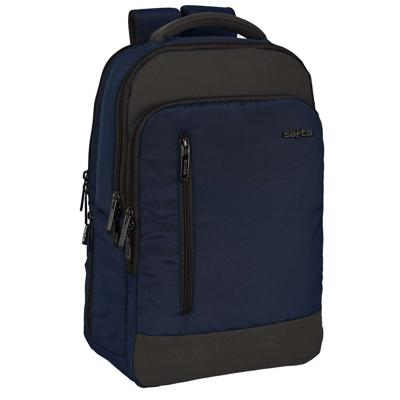 Rugtas voor Laptop en Tablet met USB Uitgang Safta Business Donkerblauw (29 x 44 x 15 cm)