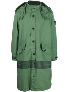 Stone Island veste imperméable à logo imprimé - Vert