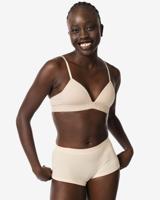 HEMA Damesboxer Naadloos Rib Nude (nude)