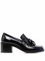 Maison Margiela mocassins Tabi en cuir à glands - Noir