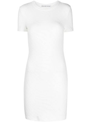 Alexander Wang robe à manches courtes - Blanc