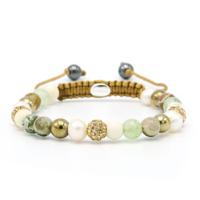 Karma Armband Spiral Venna Gold Crystal