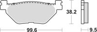 TRW Brake pad mcb 731 organic standard