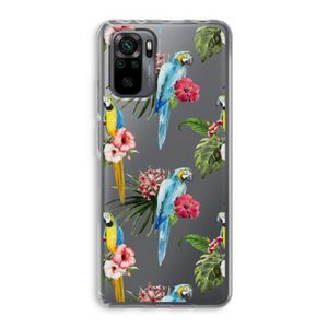 Kleurrijke papegaaien: Xiaomi Redmi Note 10 Pro Transparant Hoesje