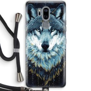 Darkness Wolf: LG G7 Thinq Transparant Hoesje met koord