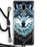 Darkness Wolf: LG G7 Thinq Transparant Hoesje met koord