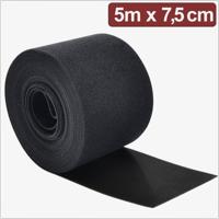 Quadrios 24CA311 Klittenband Om te bundelen Haak- en lusdeel (l x b) 5 m x 7.5 cm Zwart 5 m
