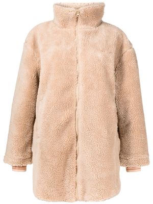 The Upside veste Woodford en peau lainée artificielle - Marron