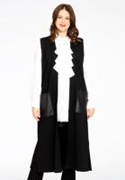 Yoek Lang gilet | Zwart | Maat 54/56