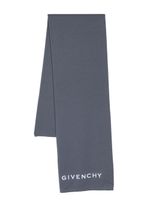 Givenchy écharpe à logo brodé - Bleu