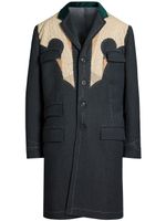 Maison Margiela manteau en laine Rorschach à empiècements - Gris