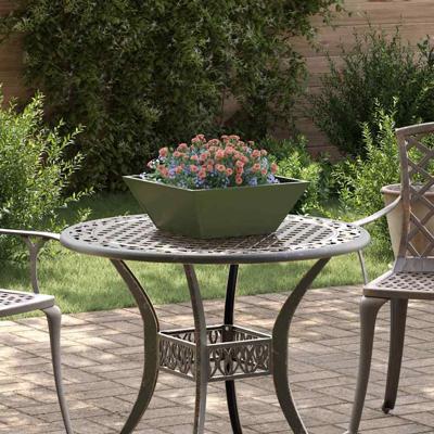 Tuin Kom Plantenbak 5 pcs Olijfgroen 40 x 40 x 15 cm Staal