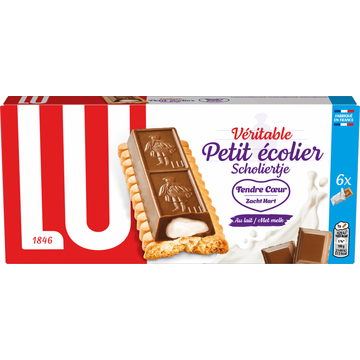 Petit Ecolier Melkchocolade Met Melkvulling Biscuits 120g bij Jumbo