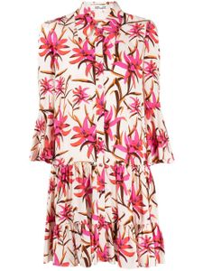 DVF Diane von Furstenberg robe Beata à fleurs - Multicolore