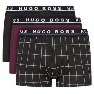 Hugo Boss boxershorts 3-pack bordeaux-zwart