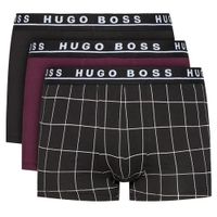 Hugo Boss boxershorts 3-pack bordeaux-zwart
