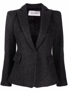 Valentino Garavani blazer à simple boutonnage - Gris