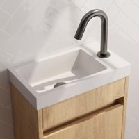 Opbouw Fonteinkraan Brauer Gunmetal Carving Edition Met Gebogen Uitloop Gunmetal Geborsteld PVD Brauer