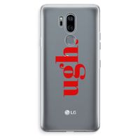 Ugh: LG G7 Thinq Transparant Hoesje