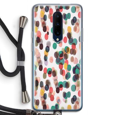 Tropical Dots: OnePlus 7 Pro Transparant Hoesje met koord
