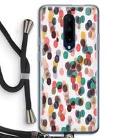 Tropical Dots: OnePlus 7 Pro Transparant Hoesje met koord
