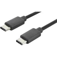 Digitus USB-kabel USB 2.0 USB-C stekker, USB-C stekker 1.00 m Zwart AK-300138-010-S