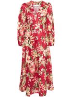 ZIMMERMANN robe-nuisette Lexi à fleurs - Rouge