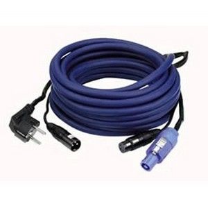 DAP Audio Power/Signaal kabel Schuko - Powercon & XLR female - XLR male, 15 meter