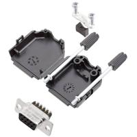 Amphenol L17DPPK15-BK+L77DA15SST D-sub female connectorset 180 ° Aantal polen: 15 Schroeven 1 stuk(s)