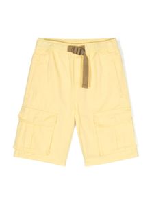 Stella McCartney Kids short en coton à poches cargo - Jaune