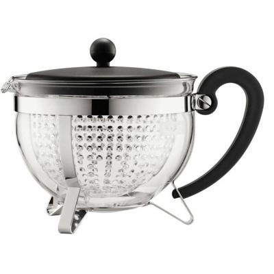 Theepot Bodum Zwart 1,3 ml Glas Plastic